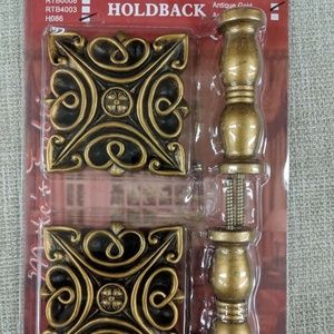 WOODEN CURTAIN AND DRAPERY HOLDBACK